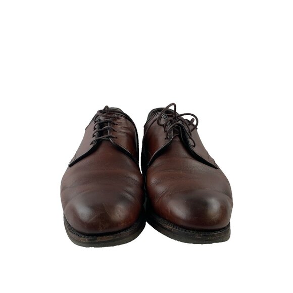 Allen Edmonds LAX Derby Shoes Mens Size 9.5 D Brown Leather Lace Up